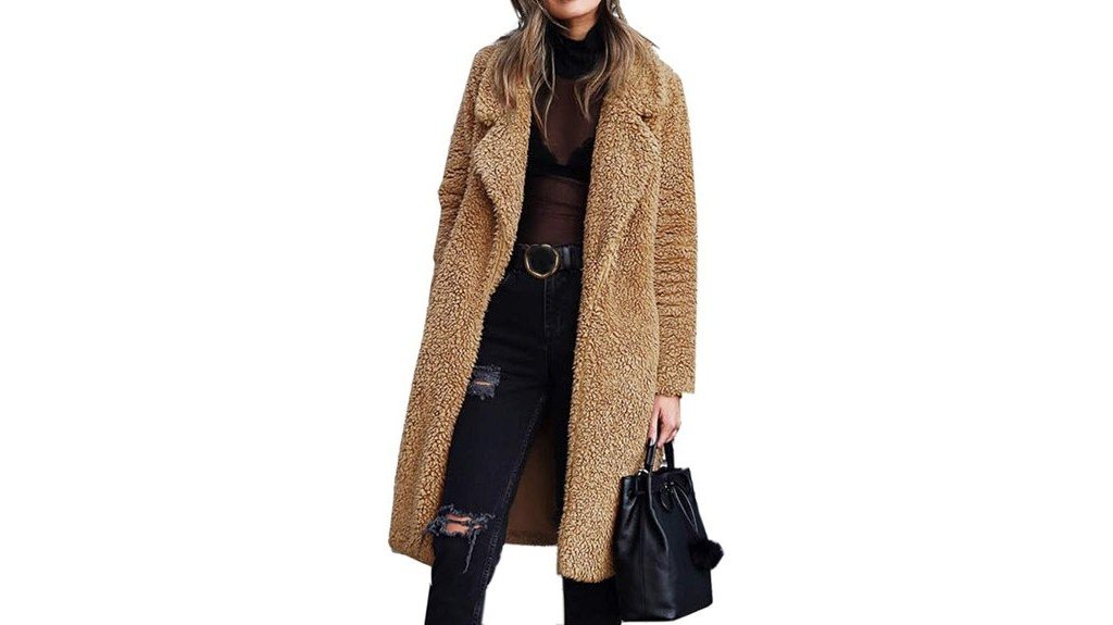 fuzzy fleece cardigan coat