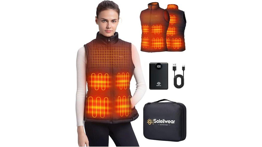 heated vest with large battery